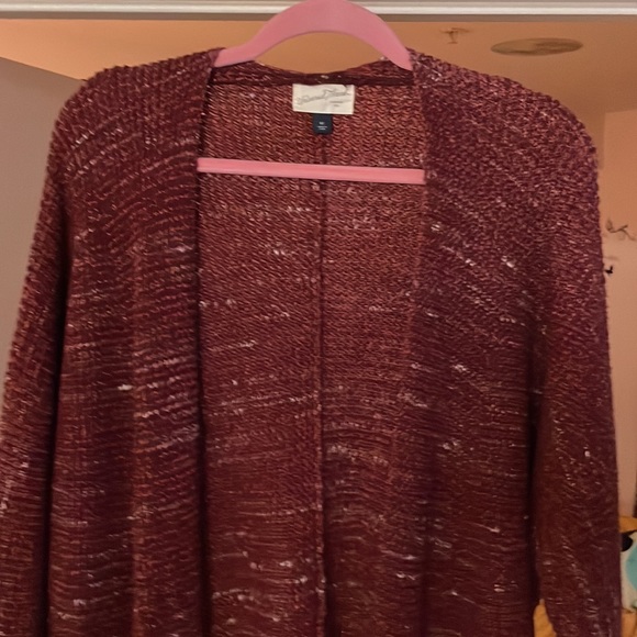 Universal Thread, small, maroon, cardigan, two pockets - Picture 2 of 2